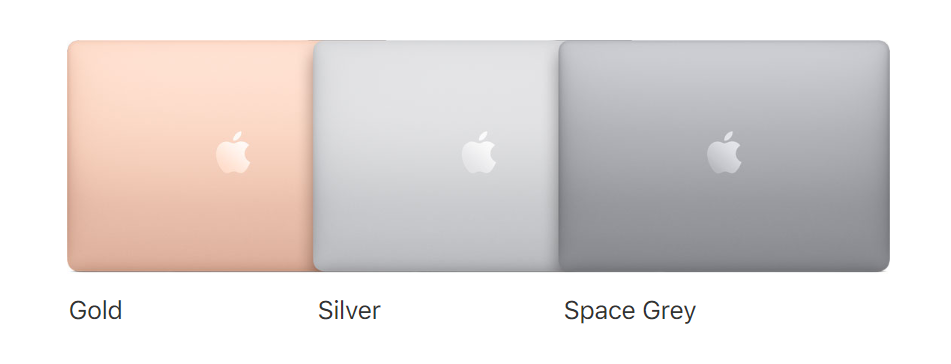 macbook air gold silver space grey