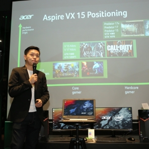Photo 2 Acer Malaysia Product Manager, Jeffrey Lai introducing the new Acer Aspire VX 15