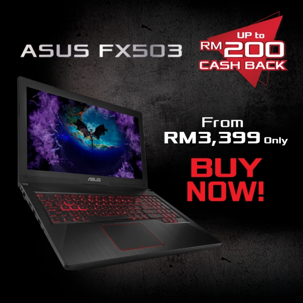 RM200 CashBack - ASUS FX series