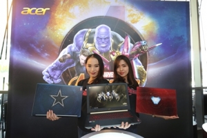 WEE_4032 Models with the three new Acer Avengers Infinity War Special Edition Laptops