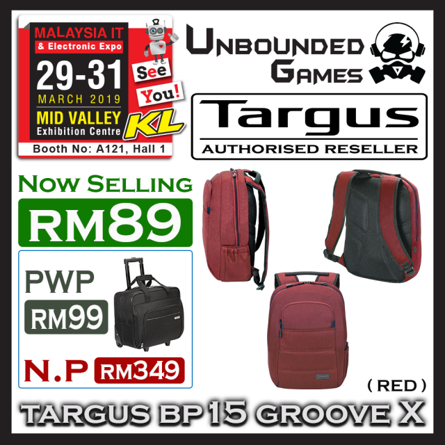TARGUS BP15 GROOVE X (RED)(1)
