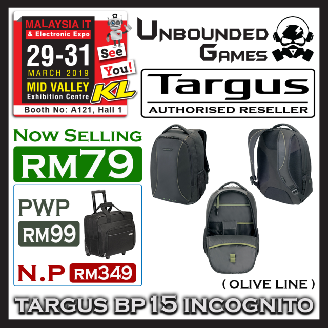 TARGUS BP15 INCOGNITO (OLIVE LINE)(1)